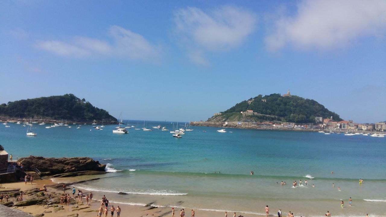 Ondarreta Beach Apartment Con Parking Free Y Aire Acondicionado Сан Себастиан Екстериор снимка
